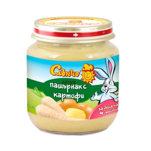 Slancho Puree Parsnip with Potatoes for Children 4+ Months 4.59 oz (130 g)