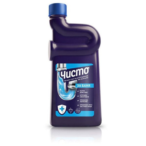 Clean Liquid Gel for Clogged Drains and Pipes in the Bathroom 16.91 fl oz (500 ml)