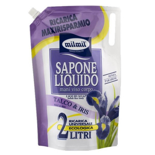 Mil Mil Liquid Soap with Talc and Iris 67.63 fl oz (2000 ml)