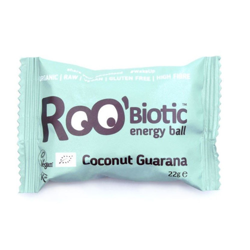 Roobiotic Organic Raw Energy Balls with Guava and Coconut Gluten-Free 0.79 oz (22 g)