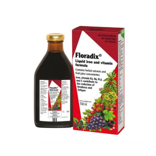 Floradix Herbal Blood Floradix Herbal Blood Herbal and Fruit Elixir with Iron 16.91 fl oz (500 ml)