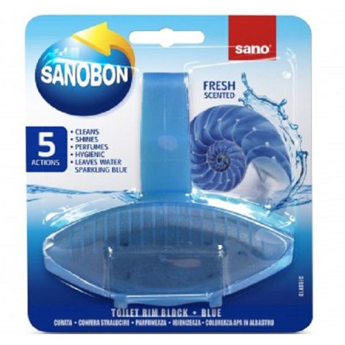 Sano Fresh Scented Toilet Rim Block Blu Toilet Bowl Freshener 1 pc