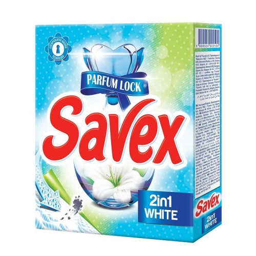 Savex 2-in-1 White Washing Powder for White Clothes 10.58 oz (300 g)