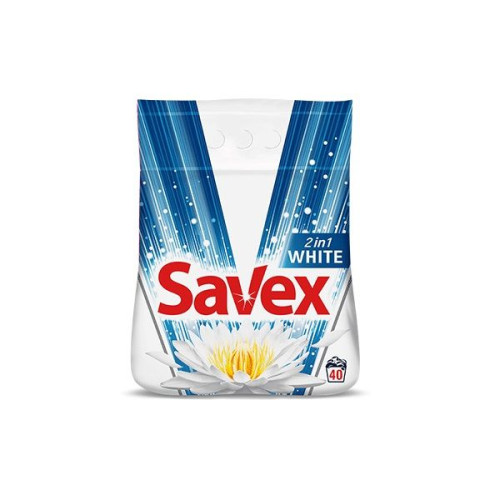 Savex 2-in-1 White Washing Powder for White Clothes 7.94 lb (3600 g)
