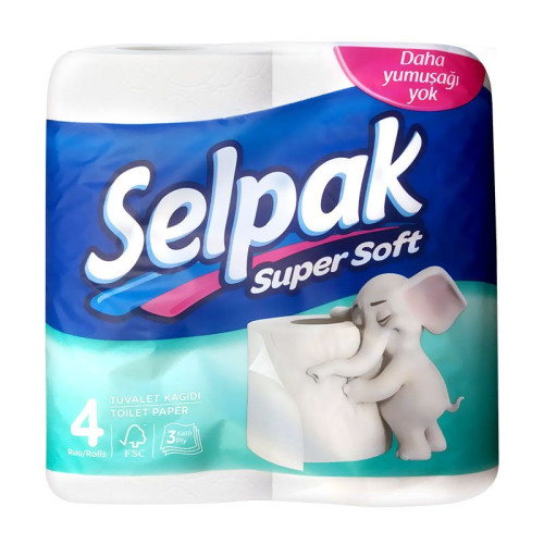 Selpak Super Soft Toilet Paper 4 Rolls