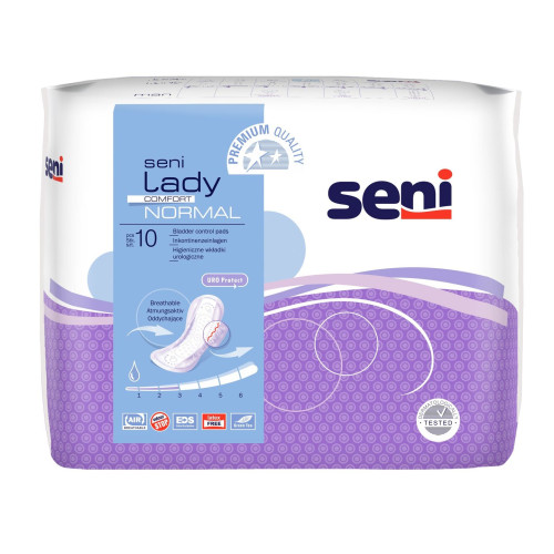 Seni Lady Comfort Normal Urinary Pads for Women with Light Incontinence Size Normal 10 pcs