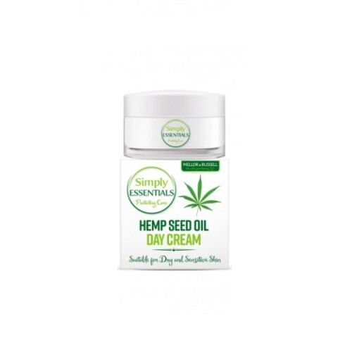 Simply Essentials Hemp Seed Oil Moisturizing Day Cream with Hemp Seed for Dry and Sensitive Skin 1.69 fl oz (50 ml)