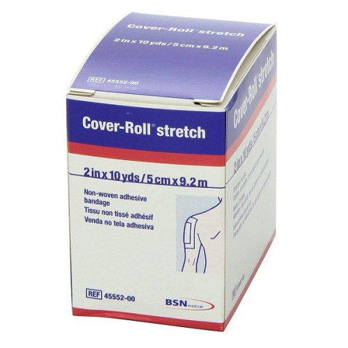 Smith and Nephew Cover-Roll Stretch Hypoallergenic Non-Woven Fabric Adhesive Bandage 1.97"/9.2 m (5 cm/9.2 m) 1 pc