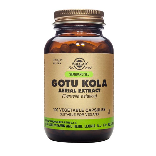 Solgar Gotu Kola Root for Fatigue and Varicose Veins 100 Capsules
