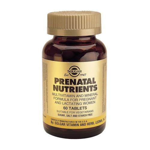 Solgar Prenatal Nutrients Complex for Pregnant and Breastfeeding Women 60 Tablets