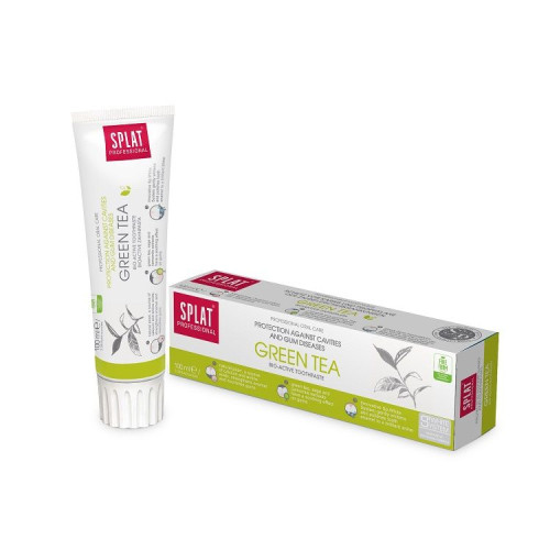 Splat Professional Green Tea Soothing Toothpaste with Green Tea for Shine 3.38 fl oz (100 ml)