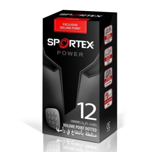Sportex Power Textured Condoms 12 pcs