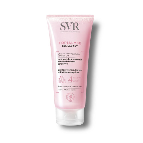 SVR Topialyse Lavante Gentle Cleansing Gel for Itchy Sensitive and Dry Skin 6.76 fl oz (200 ml)