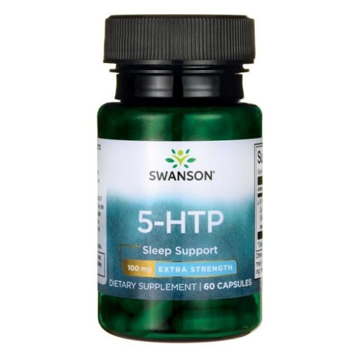 Swanson Extra Strength 5-HTP for Mood and Quality Sleep 100 mg 60 Capsules