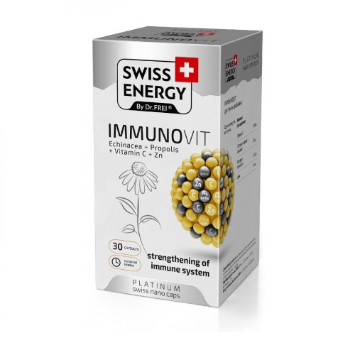 Swiss Energy Immunovit Vitamins for Optimal Health and a Strong Immune System 30 Capsules