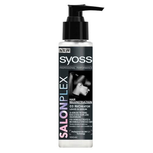 Syoss Salon Plex Serum for Severely Treated Hair 3.38 fl oz (100 ml)