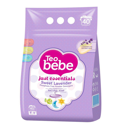 Teo Bebe Laundry Powder with Lavender Extract 101.44 fl oz (3000 ml)