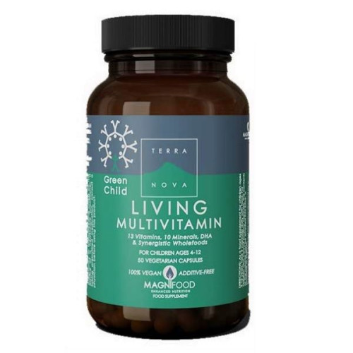 Terra Nova Green Child Multivitamin Complex for Children 50 Capsules