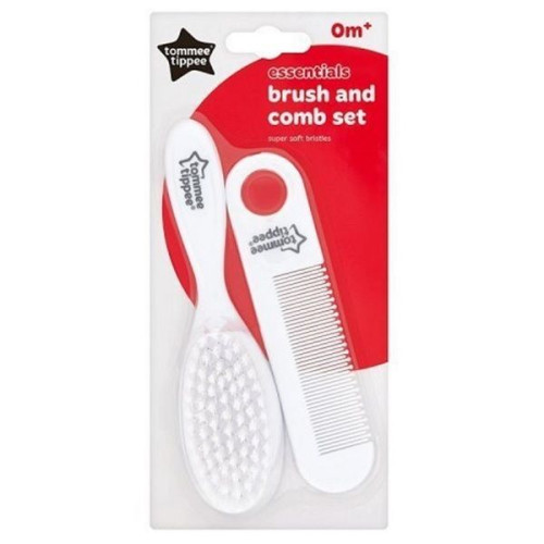 Tommee Tippee Essentials Set of Brush with Synthetic Bristles and Comb
