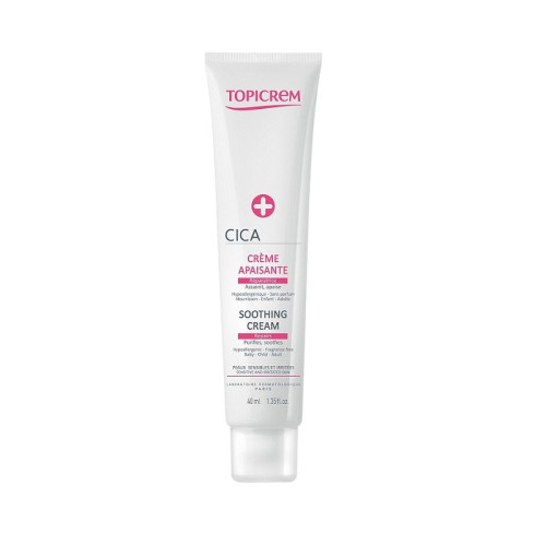 Topicrem Cica Repair Regenerating Soothing and Moisturizing Cream for Rapid Skin Repair 1.35 fl oz (40 ml)