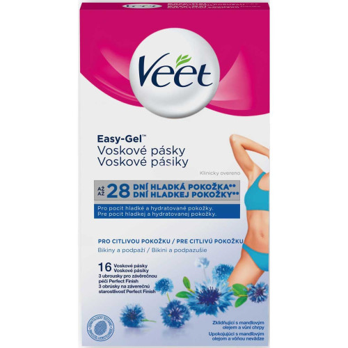 Veet Hair Removal Strips for Underarms and Bikini Line 16 pcs