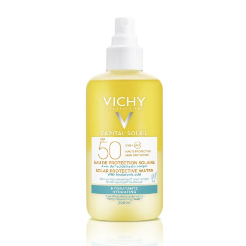 Vichy Capital Soleil Sunscreen Water SPF 50+ for Hydration for Face and Body 8.45 fl oz (250 ml)