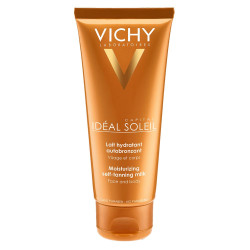 Vichy Ideal Soleil Self-Tanning Milk for Face and Body for Sensitive Skin 3.38 fl oz (100 ml)