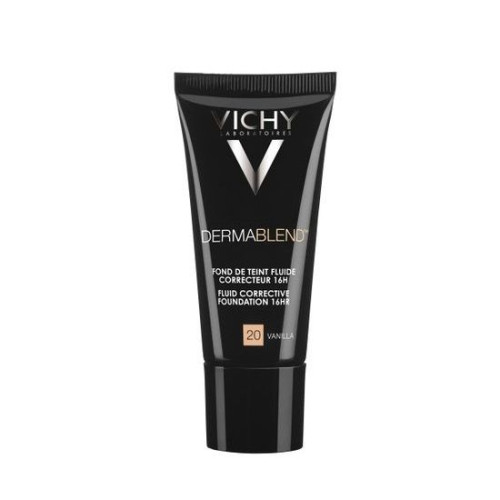 Vichy Dermablend Corrective Foundation Fluid SPF 35 20 Vanilla 1.01 fl oz (30 ml)