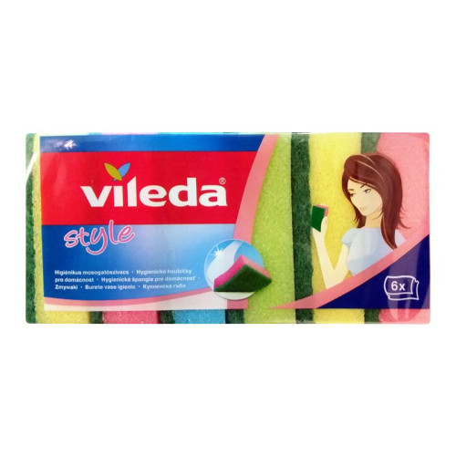 Vileda Style Household Sponge 6 pcs