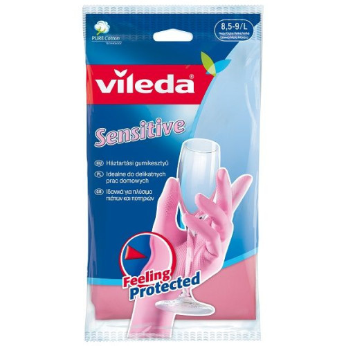 Vileda Sensitive L Household Gloves for Sensitive Skin 1 pc