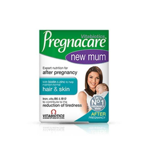 Vitabiotics Pregnacare New Mom Multivitamins After Pregnancy for Fatigue and Exhaustion 56 Tablets