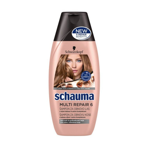 Schauma Multi Repair 6 Repairing Shampoo for Damaged Hair 13.53 fl oz (400 ml)