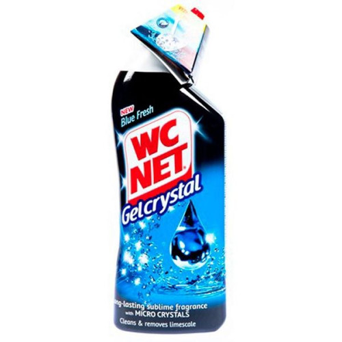 WC Net Crystal Liquid Toilet Cleaner Blue Fresh 25.36 fl oz (750 ml)