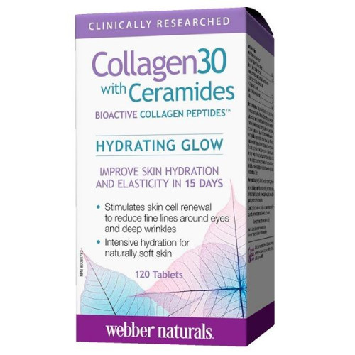 Webber Naturals Collagen 30 for Glowing and Hydrated Skin Rejuvenating Effect 120 Tablets