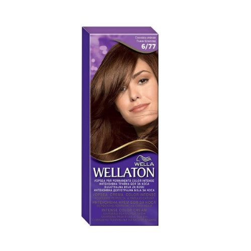 Wellaton Permanent Hair Color for Rich Color Dark Chocolate 6/77