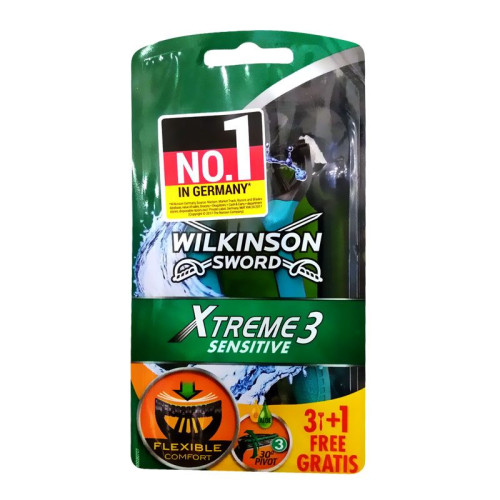 Wilkinson Sword Xtreme 3 Sensitive Men's Razor 4 pcs
