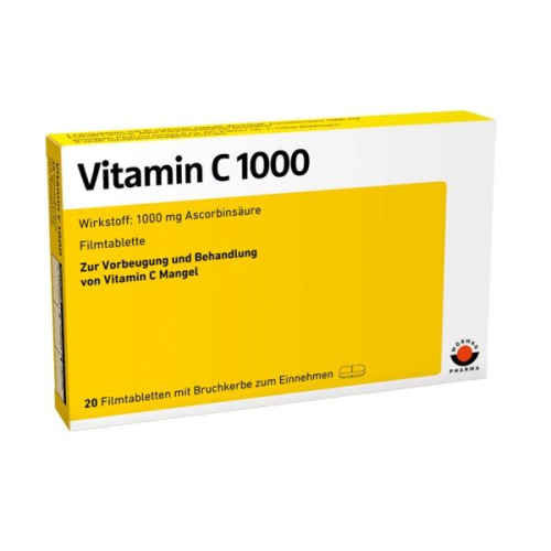Woerwag Pharma Vitamin C for High Immunity Against Viruses 1000 mg 20 Tablets