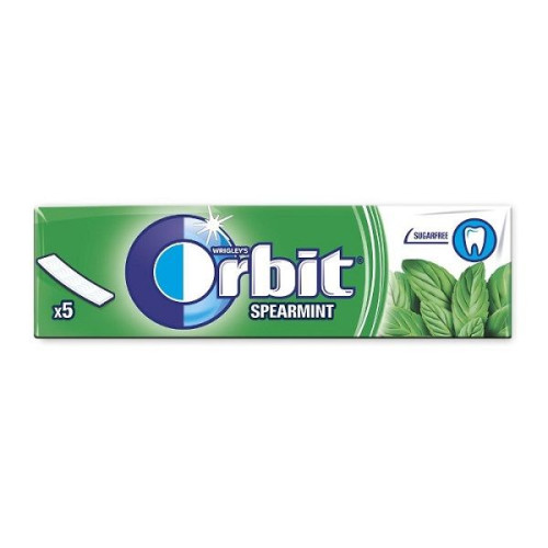 Orbit Spearmint Refreshing Mint Flavor Gum 5 Strips