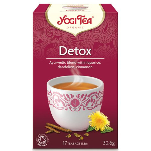 Yogi Tea Detox Organic Ayurvedic Tea 17 x 0.06 oz (1.8 g) Filter Bags