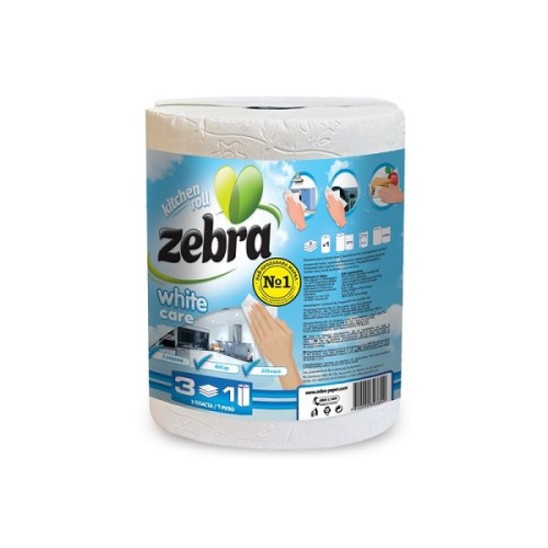 Zebra White Care Household Roll 1 pc