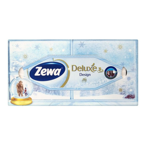 Zewa Deluxe Winter 3-ply Cosmetic Facial Tissues 90 pcs