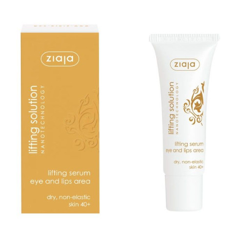 Ziaja 40+ Lifting Serum for Eye Contour and Lips for Dry Skin 1.01 fl oz (30 ml)