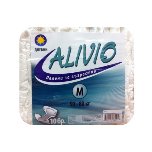 Alivio Adult Daytime Diapers 110.2-176.4 lb (50-80 kg) Size M 10 pcs