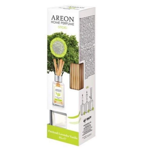 Areon Home Perfume Fragrance Patchouli Lavender and Vanilla Scent 2.87 fl oz (85 ml)