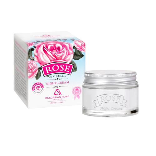 Bulgarian Rose Karlovo Rose Rejuvenating Night Cream with Rose Oil 1.69 fl oz (50 ml)