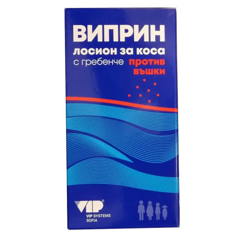 Viprin Lotion for Hair Against Lice with Comb 3.38 fl oz (100 ml)