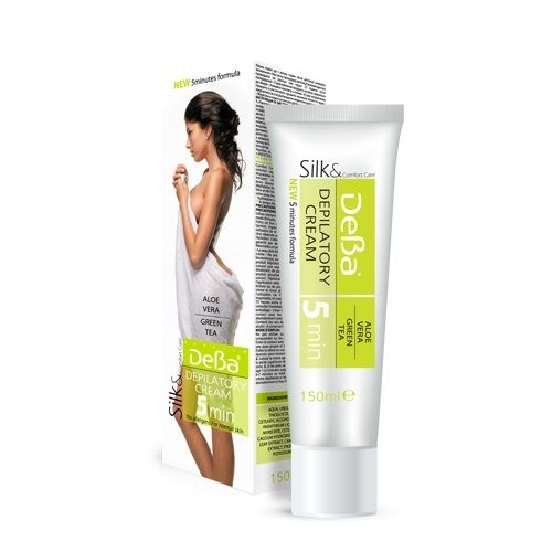 Deva Hair Removal Cream for Body Green Tea for Normal Skin 5.07 fl oz (150 ml)
