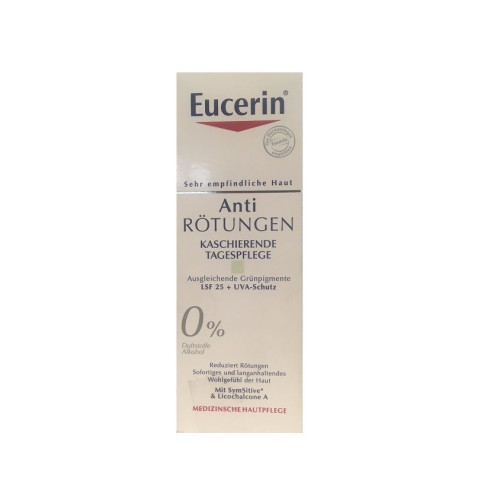 Eucerin Anti-Redness Correcting and Moisturizing Day Cream for Sensitive Redness-Prone Skin SPF 25 1.69 fl oz (50 ml)