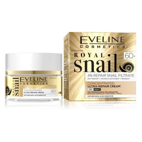 Eveline Royal Snail Day and Night Face Cream with Snail Extract 60+ 1.69 fl oz (50 ml)