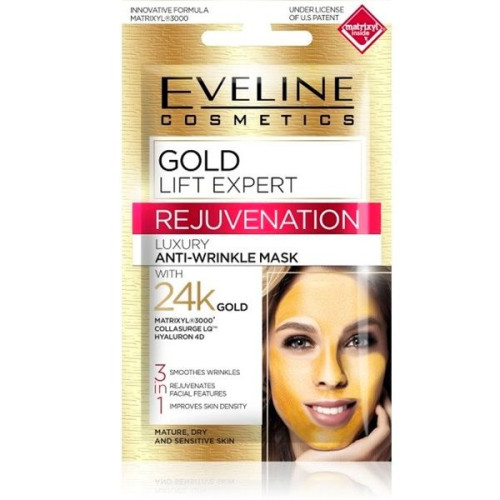 Eveline Gold Lift Expert Anti-Wrinkle Face Mask with Gold 0.24 fl oz (7 ml)